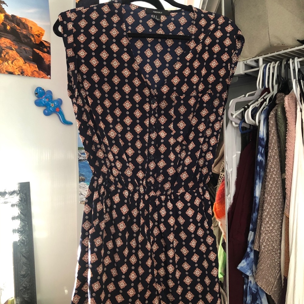 Patterned romper